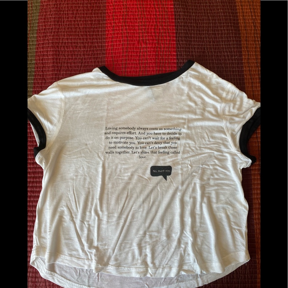 Black and White Crop Top